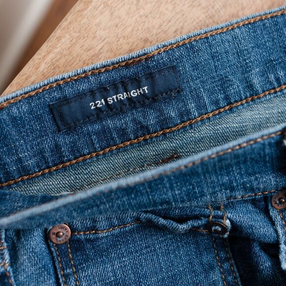 Lucky Brand 221 Straight Jeans Mens 36X32 Blue Medium Wash - Picture 7 of 13